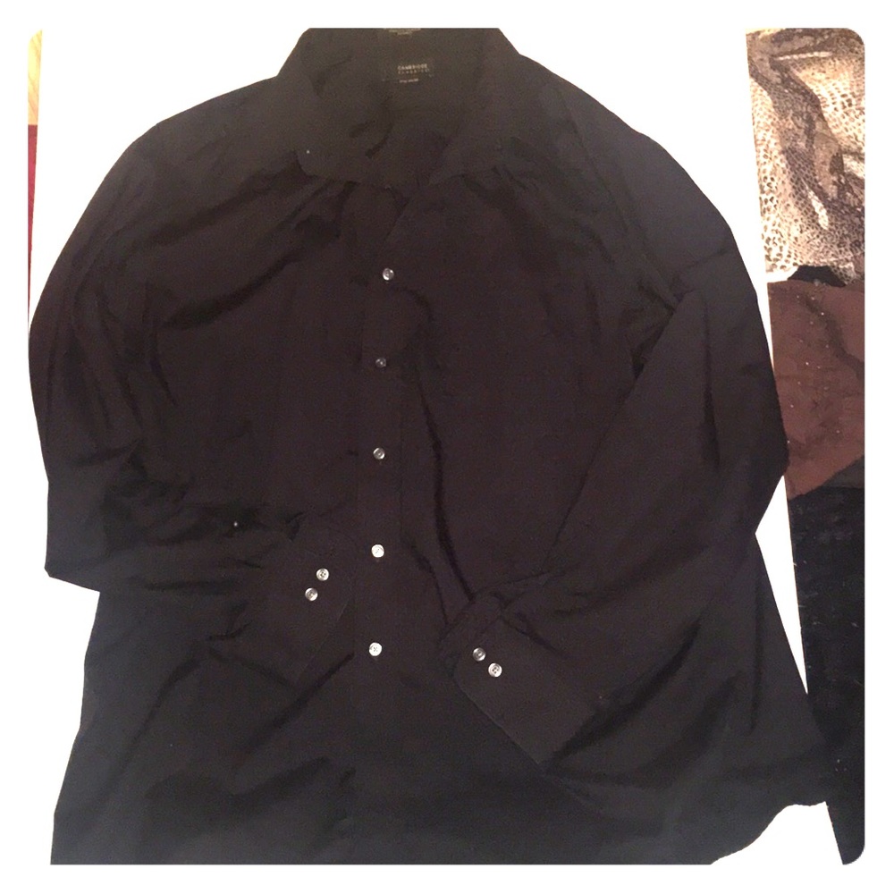 Black Button Down Long Sleeve Shirt